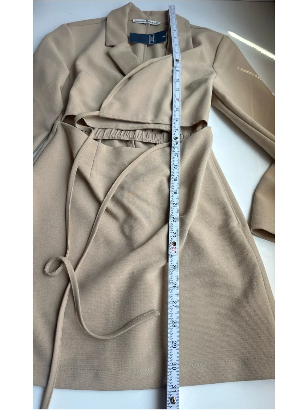 Abercrombie & Fitch Cutout Blazer Long Sleeve Mini Dress